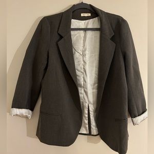 Relaxed Gray Blazer